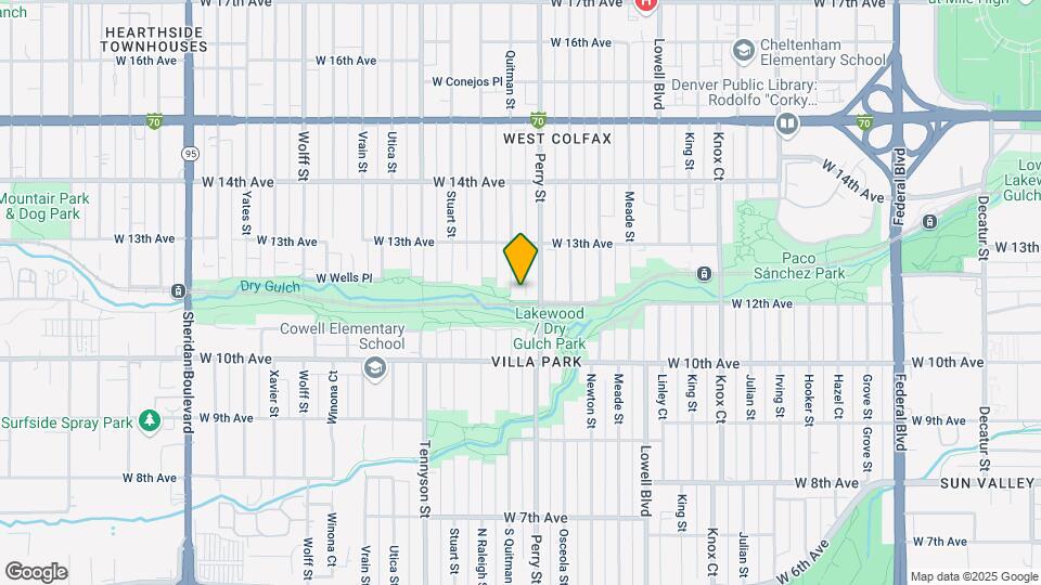 1208 Quitman St Map and Location Details