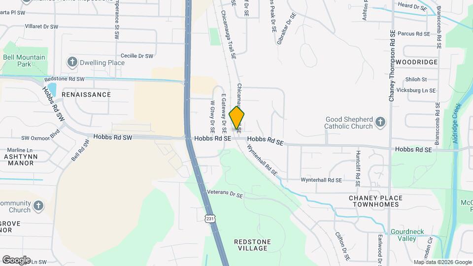 12340 Chicamauga Trail SE Mapa y Detalles de la Ubicación
