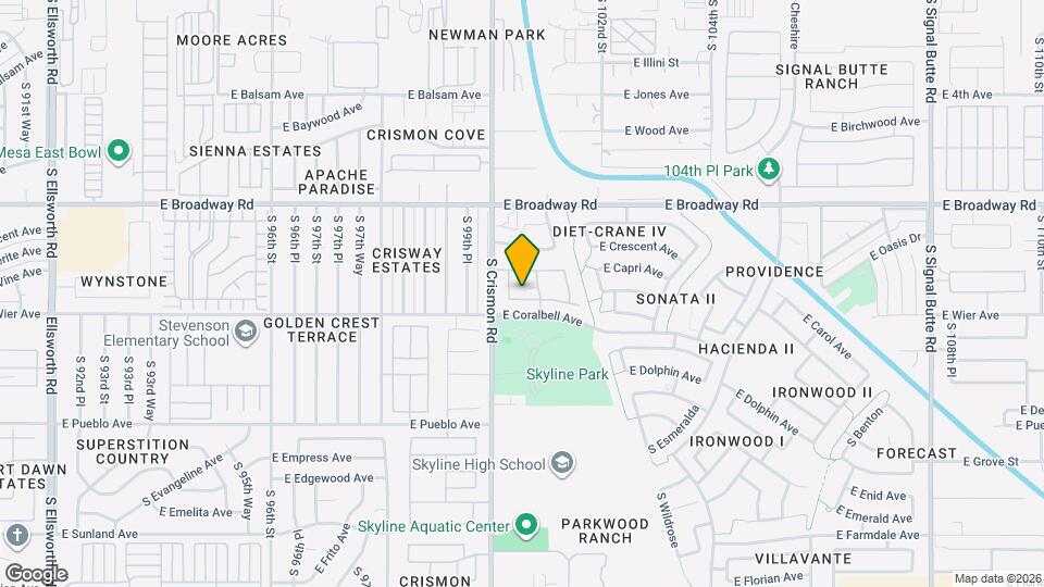 10034 E Carmel Ave, Unit C208 Map and Location Details