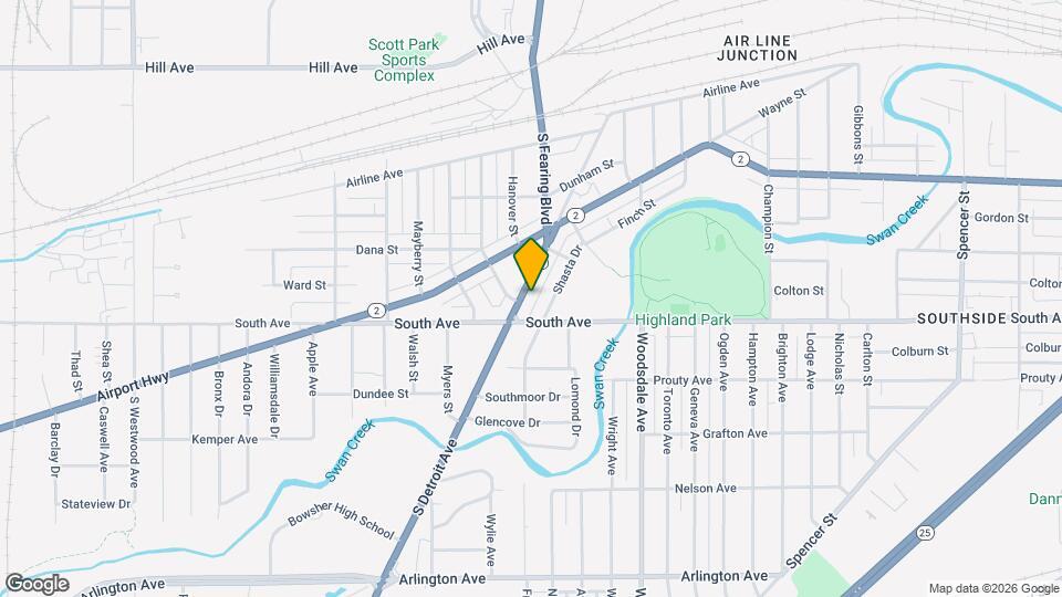 375 S Detroit Ave Map and Location Details