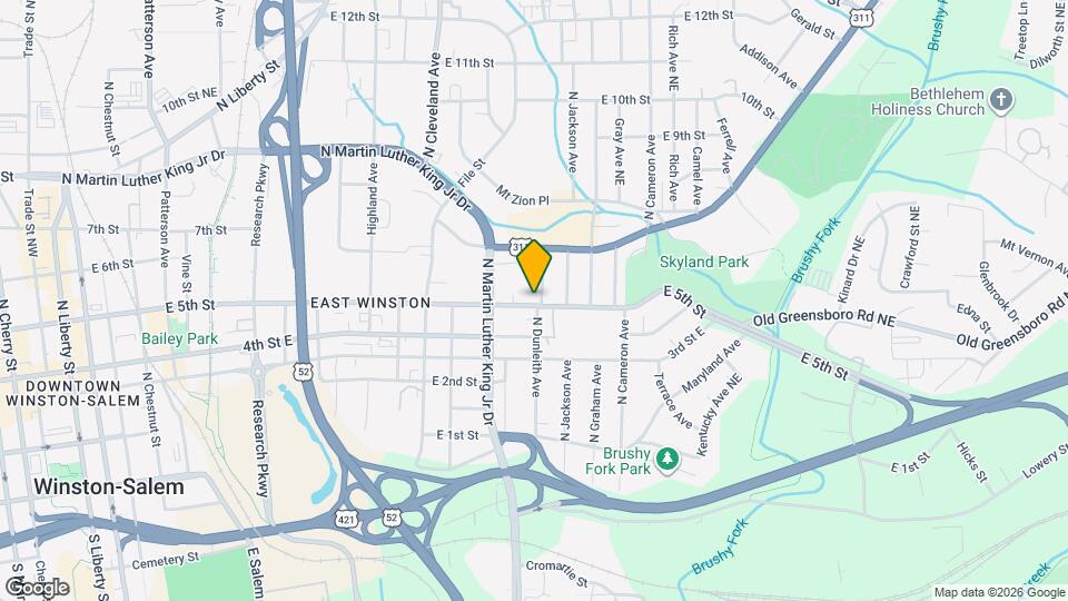 500 N Dunleith Ave Map and Location Details