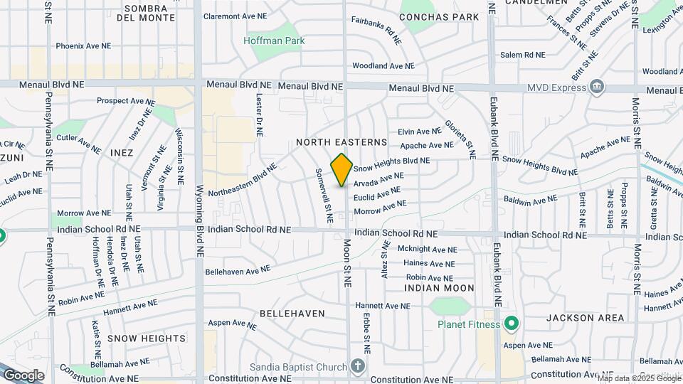 1905 Moon St NE Mapa y Detalles de la Ubicación