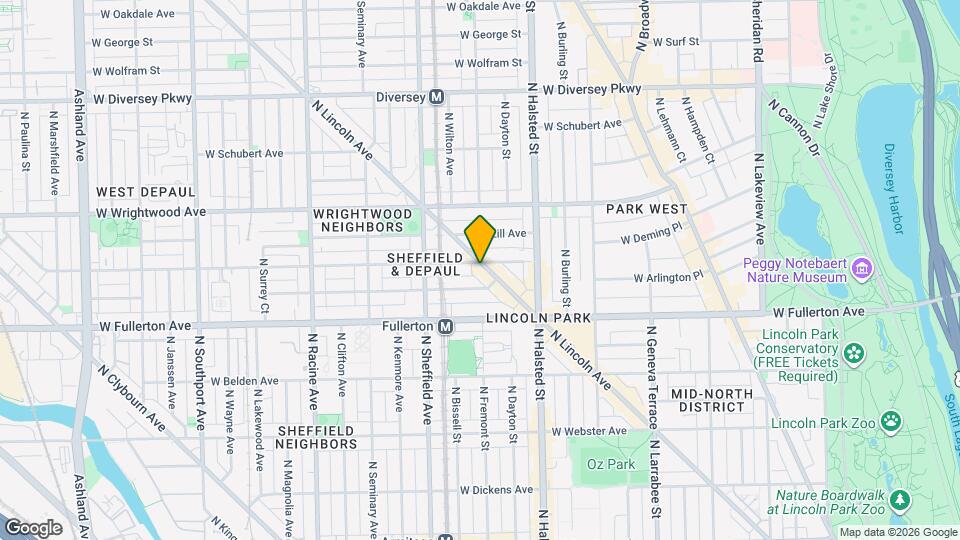 2480 N Lincoln Ave, Unit 3 Map and Location Details