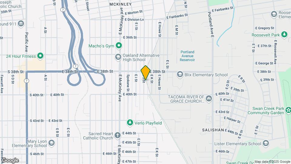 3825 E J St Map and Location Details