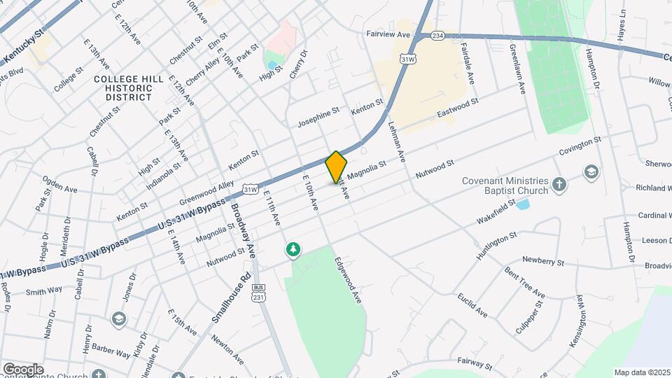 1412 Magnolia St Map and Location Details