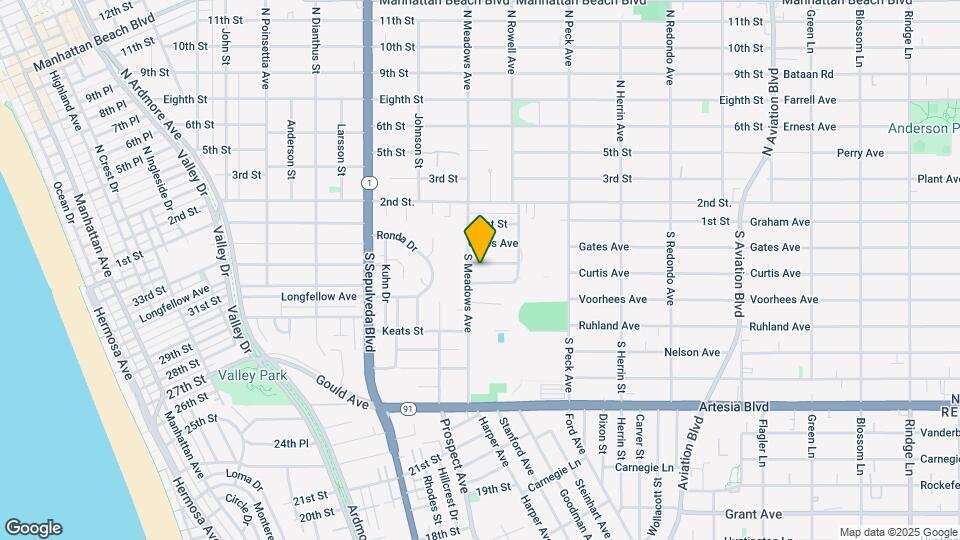 1310 Curtis Ave Map and Location Details