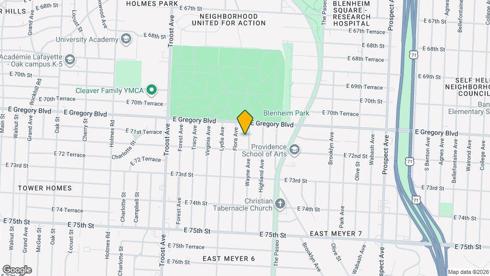 7124 Wayne Ave Map and Location Details