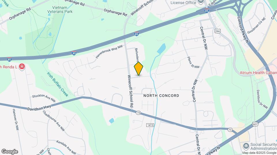 340 Belvedere Dr NW Map and Location Details