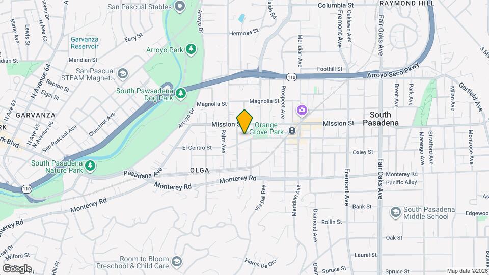 714-716 El Centro St Map and Location Details