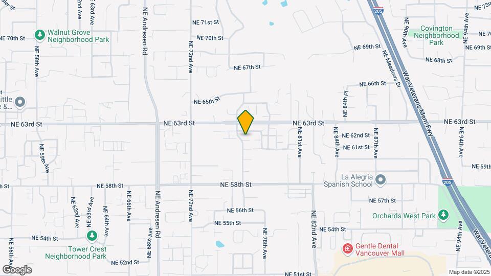 7610 NE 61st Way Map and Location Details