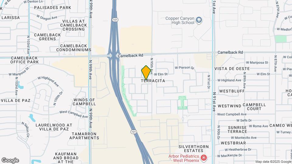 9514 W Highland Ave Map and Location Details