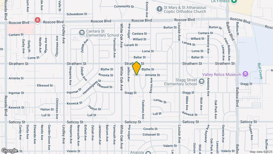 7900 Shoshone Ave Map and Location Details