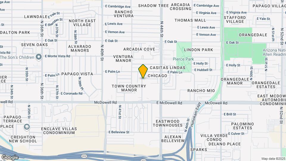 1825 N 43rd Ter Map and Location Details