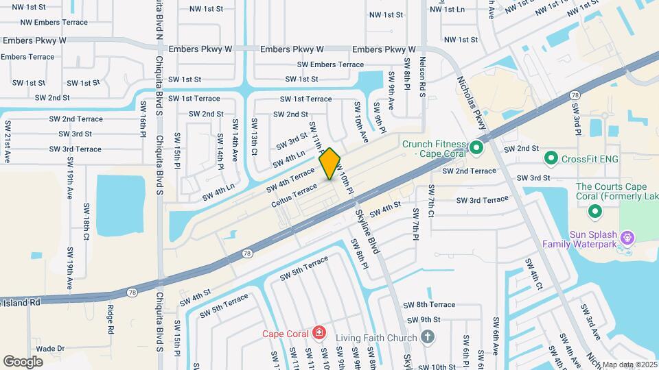 3613 SW 8th Pl Map and Location Details