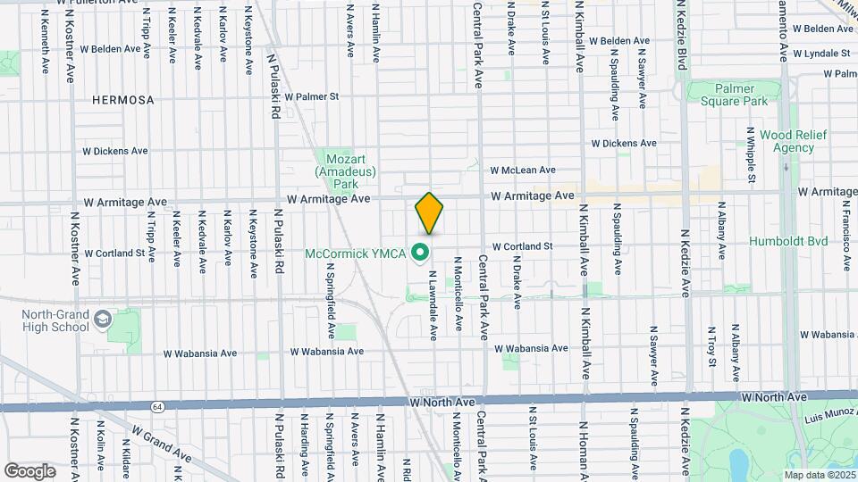 1904 N Lawndale Ave Map and Location Details