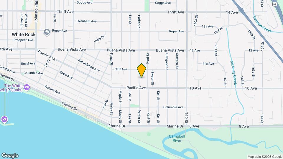 1040 Parker St Map and Location Details