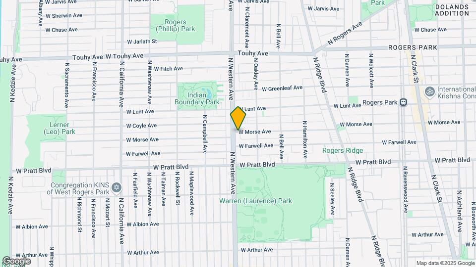 2347 W Morse Ave Map and Location Details