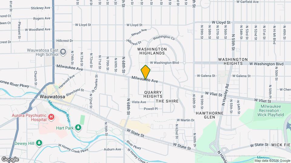 6603 Milwaukee Ave, Unit 2 Map and Location Details