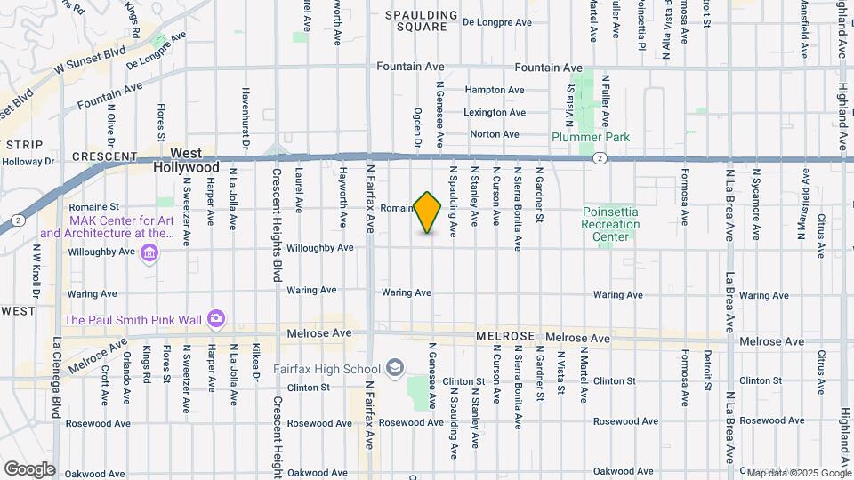 905 N Genesee Ave Map and Location Details