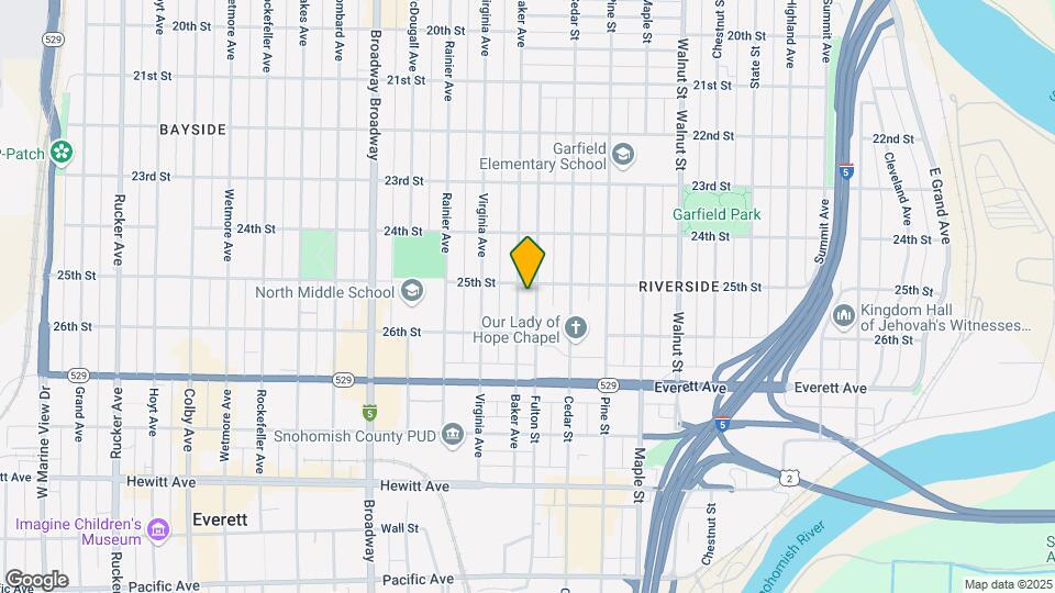 2505 Baker Ave Map and Location Details