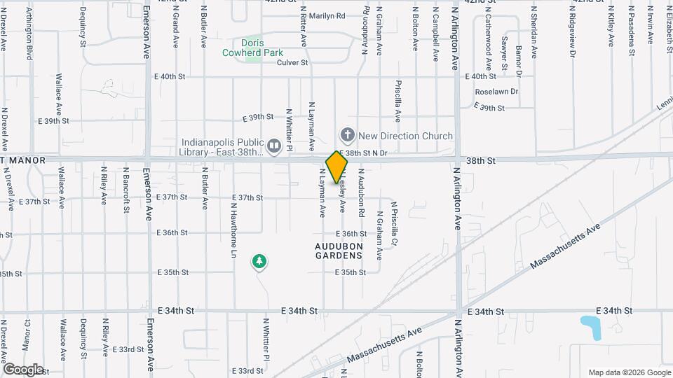 3714 N Lesley Ave Map and Location Details