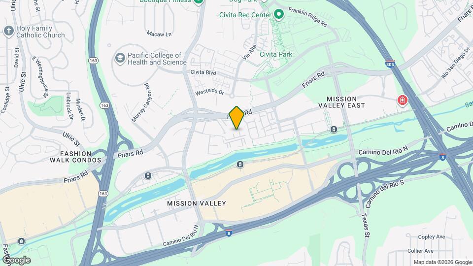 7980 Mission Center Ct Map and Location Details