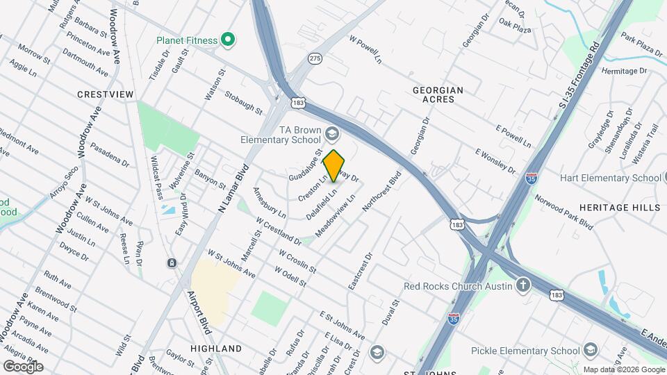 7608 Delafield Ln Map and Location Details