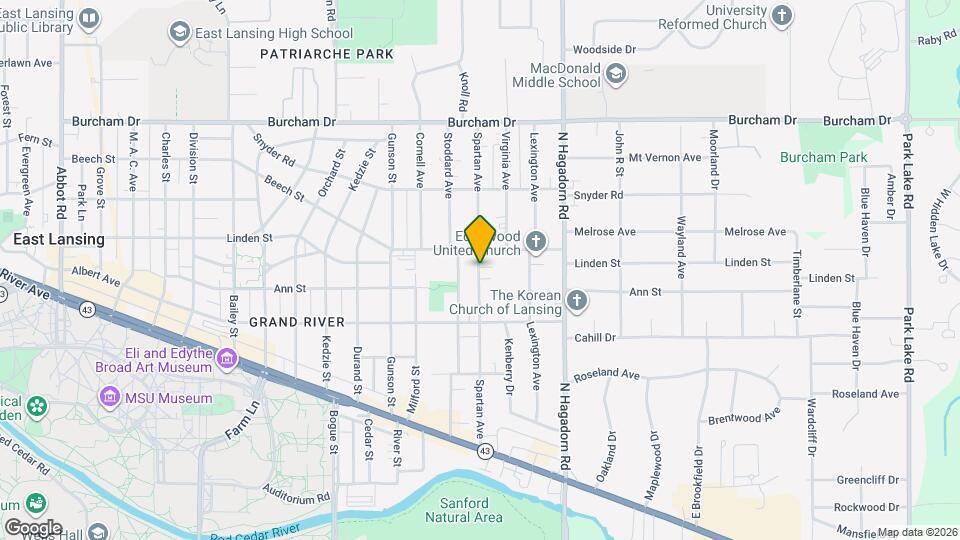 430 Spartan Ave Map and Location Details