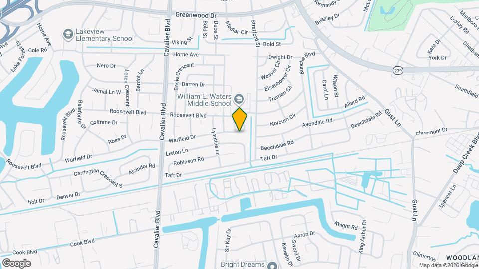 705 Warfield Dr Map and Location Details