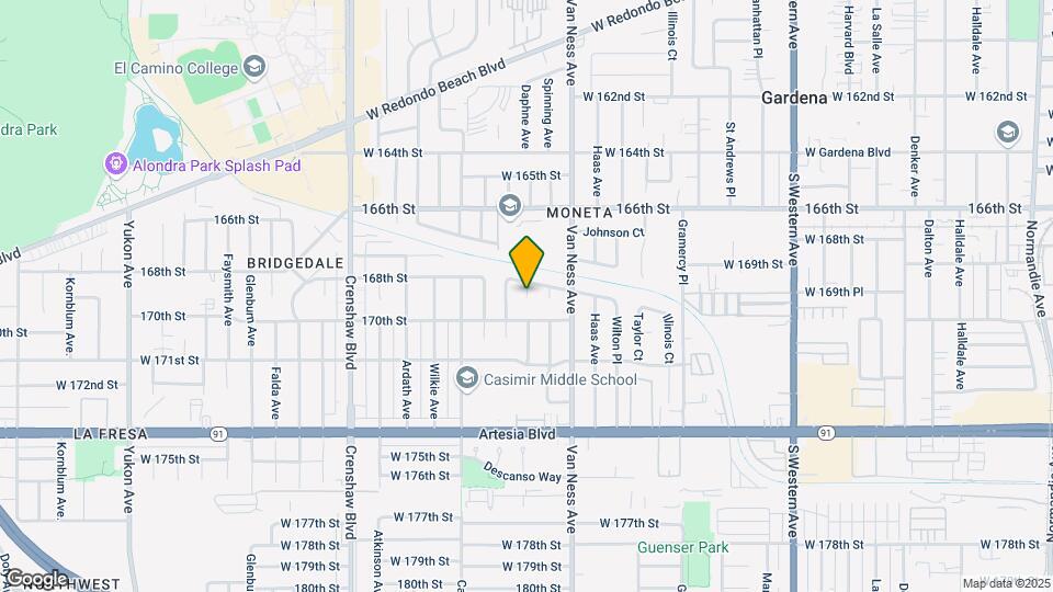 16921 Daphne Ave Map and Location Details