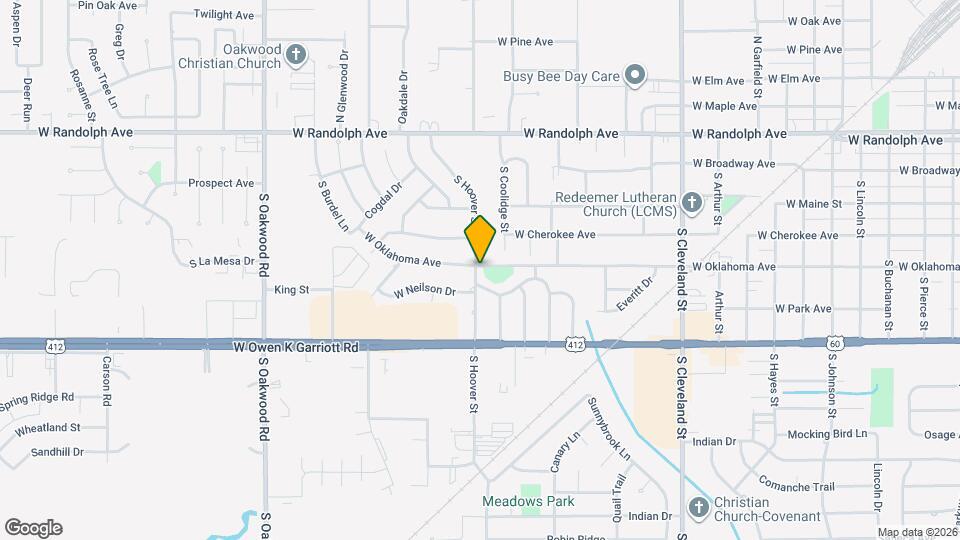 401 S Hoover St Map and Location Details