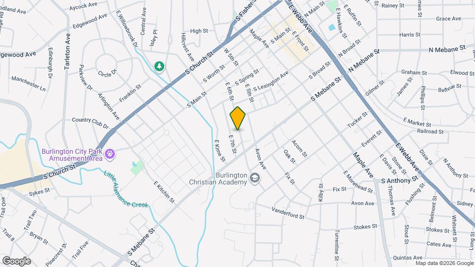 419 E 6th St Map and Location Details