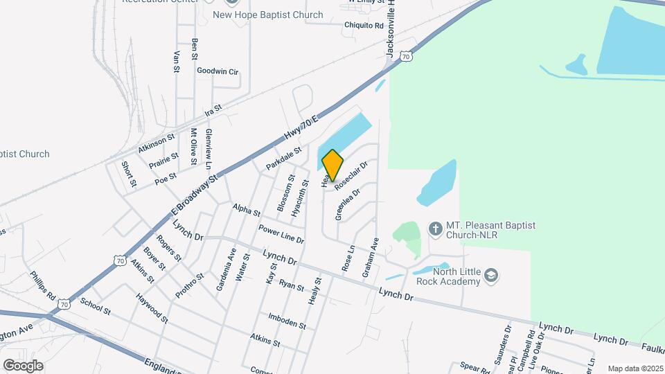 909 Roseclair Dr Mapa y Detalles de la Ubicación