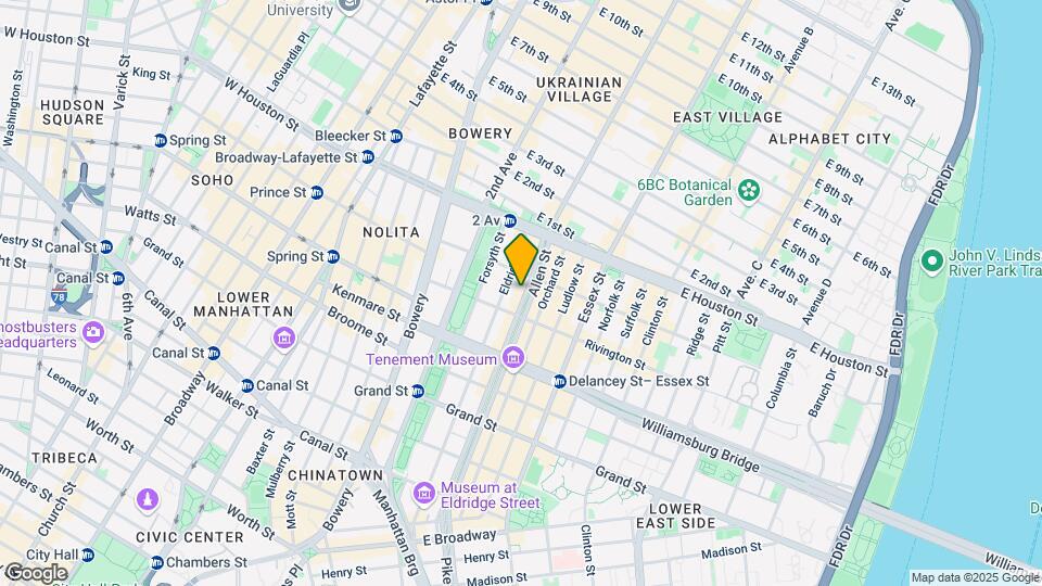 163 Allen St Mapa y Detalles de la Ubicación