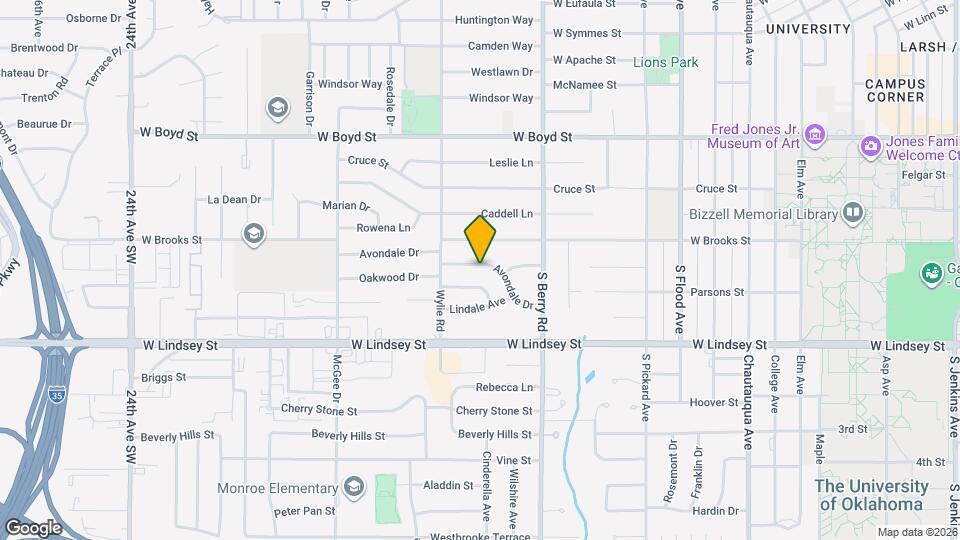 1320 Avondale Dr Mapa y Detalles de la Ubicación