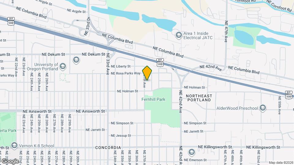 6358 NE 37th Ave Map and Location Details