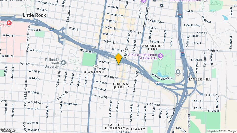 1201 S Louisiana St Map and Location Details