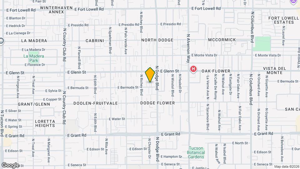 3647 E Bermuda St Mapa y Detalles de la Ubicación