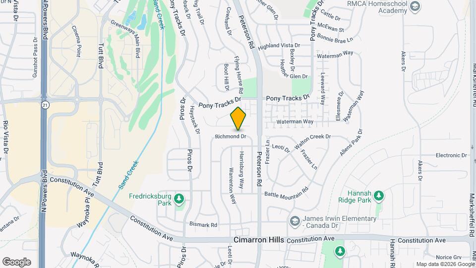 3280 Richmond Dr Mapa y Detalles de la Ubicación