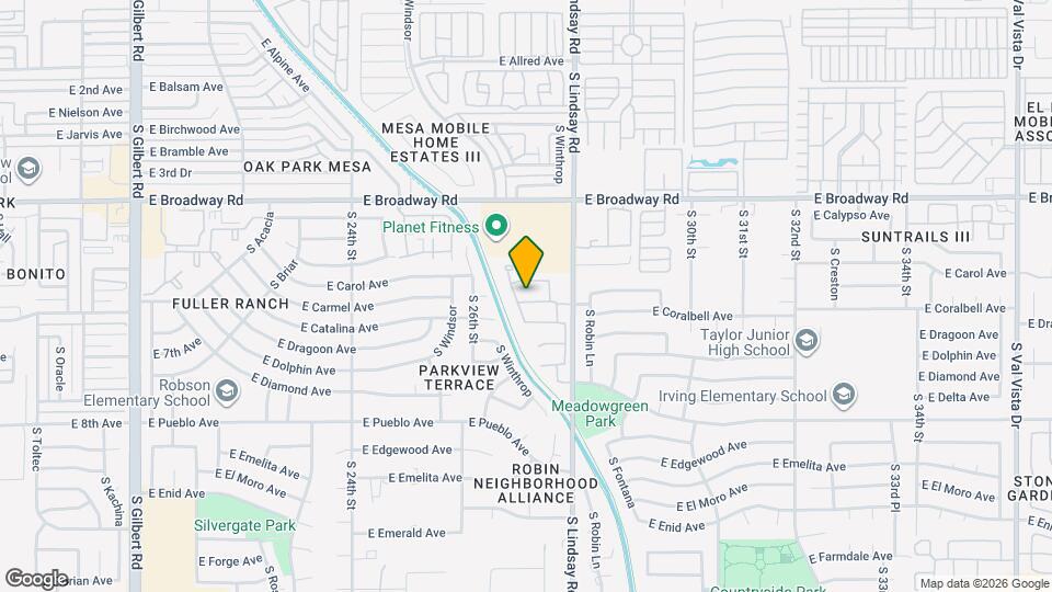 2720 E Concho Ave Map and Location Details