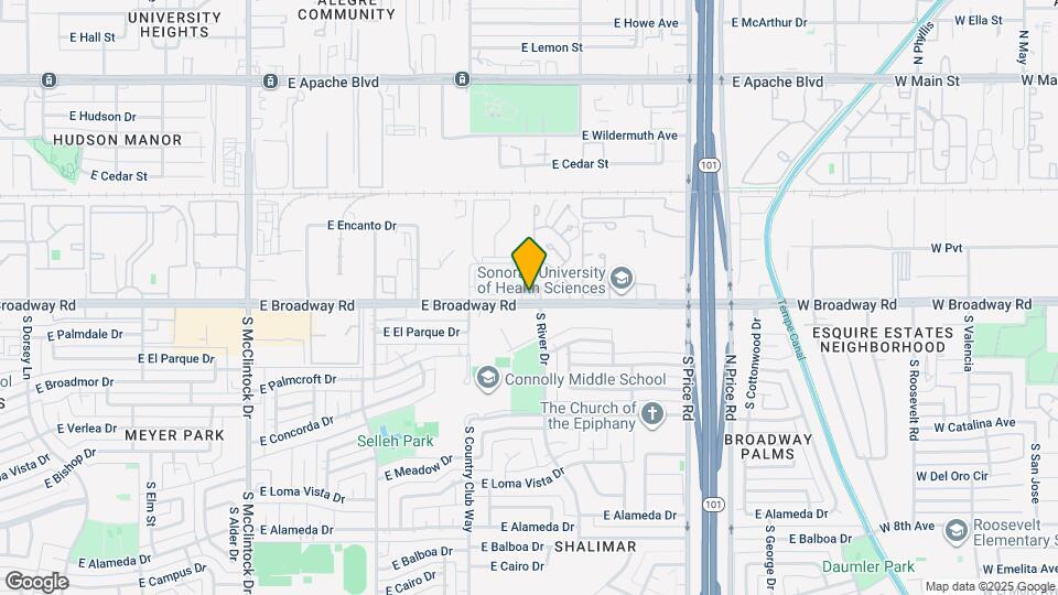 1916 S River Dr Map and Location Details