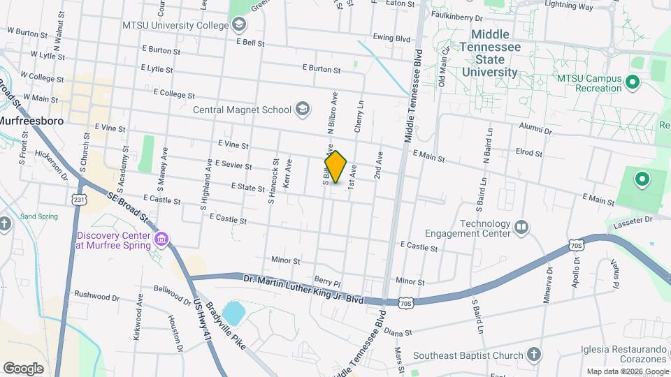 209 McAuliffe St Map and Location Details