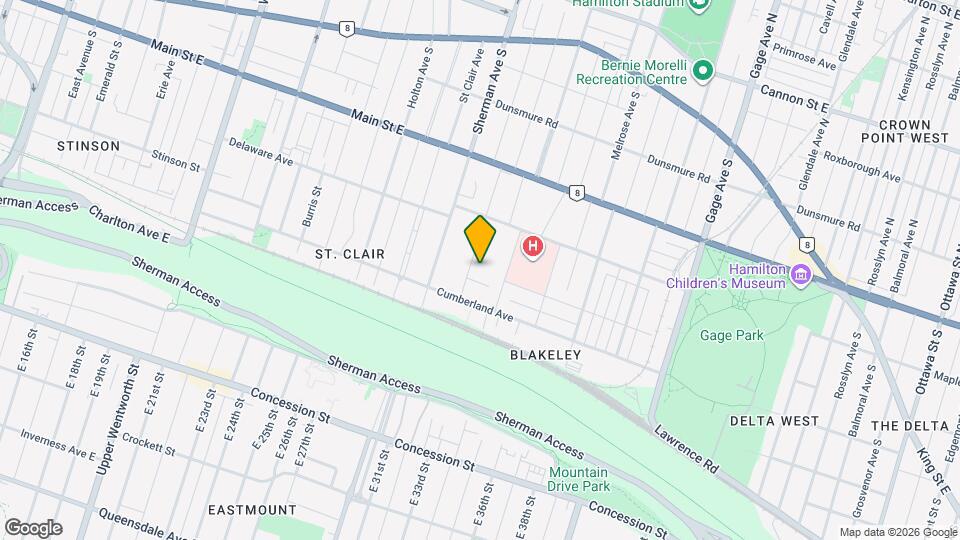 109 Blake St Map and Location Details