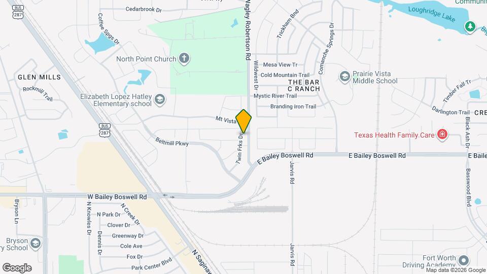 1516 Twin Frks Dr Map and Location Details