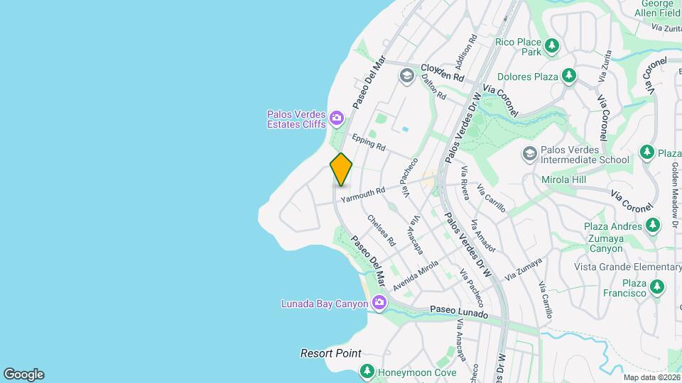 2136 Paseo Del Mar Map and Location Details