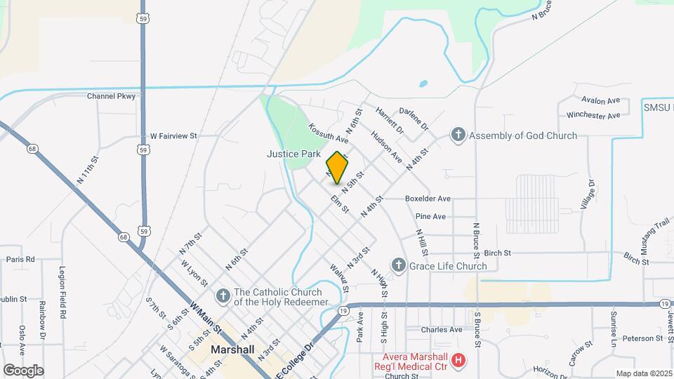 703 N 5th St Map and Location Details