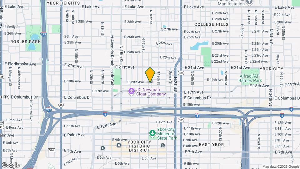 1800 E 18th Ave Map and Location Details