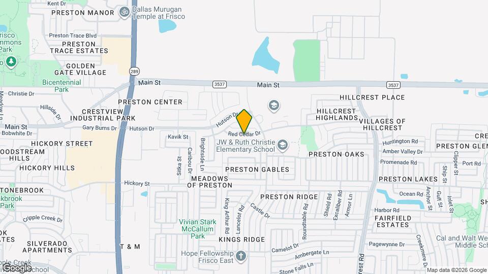 9975 Red Cedar Dr Mapa y Detalles de la Ubicación