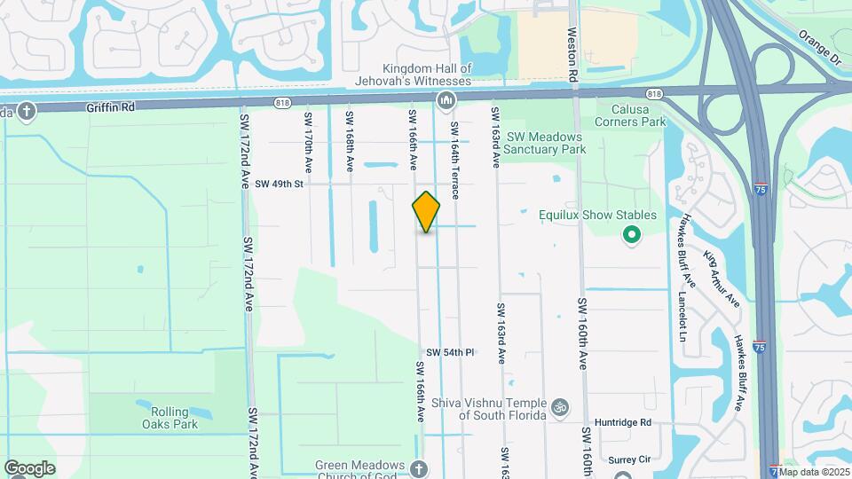 5050 SW 166th Ave Map and Location Details