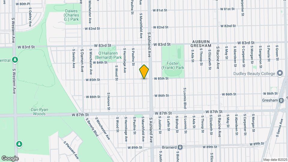 8507-8509 S Marshfield Ave Map and Location Details